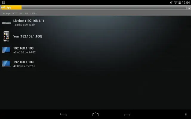Wifi Spy android App screenshot 0