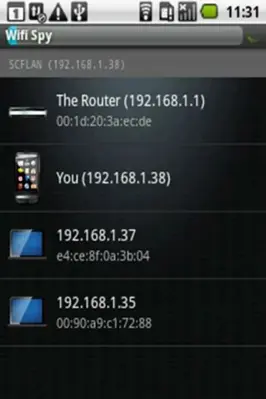 Wifi Spy android App screenshot 3